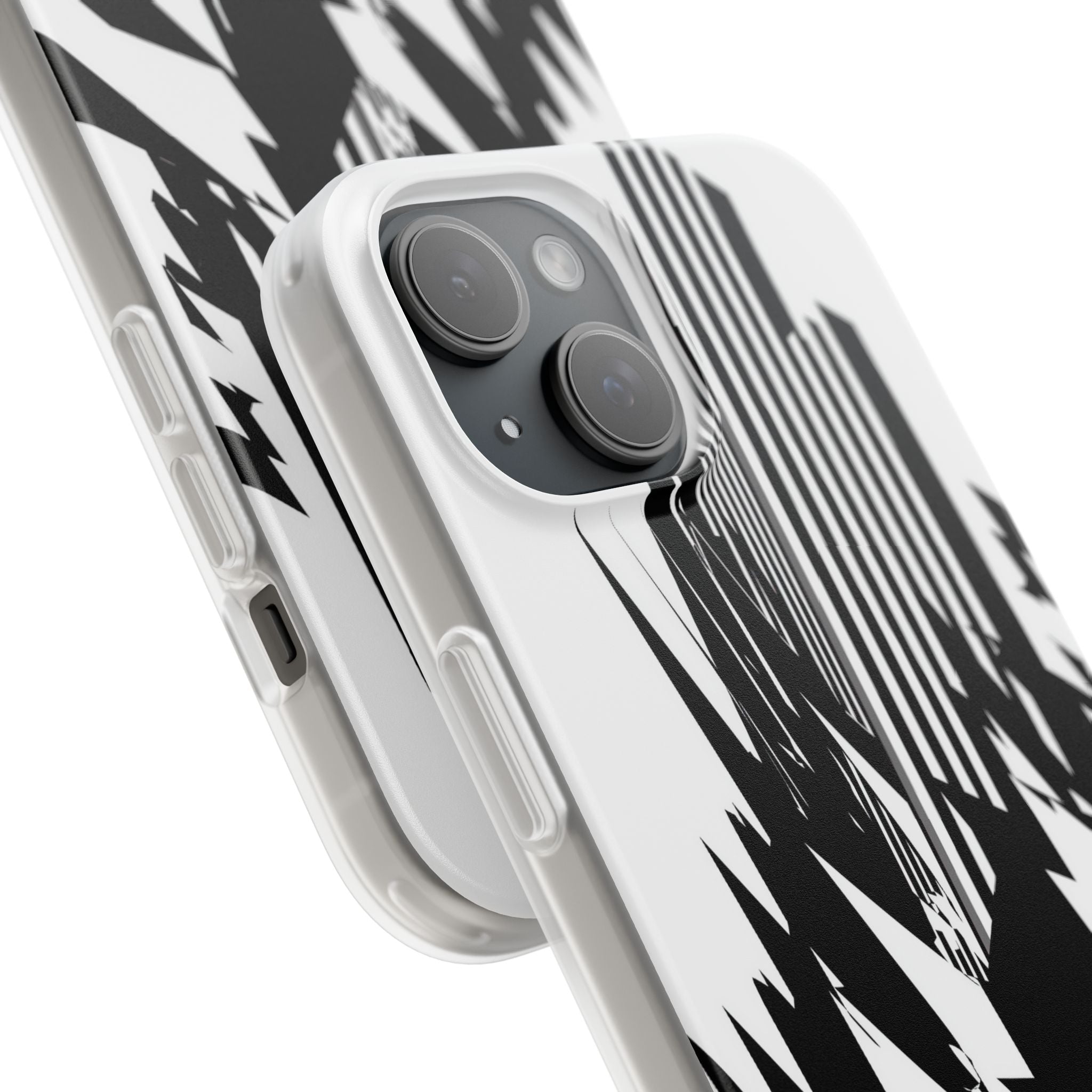 White Lite Phone Case for iPhone - Shattered Vector Spire