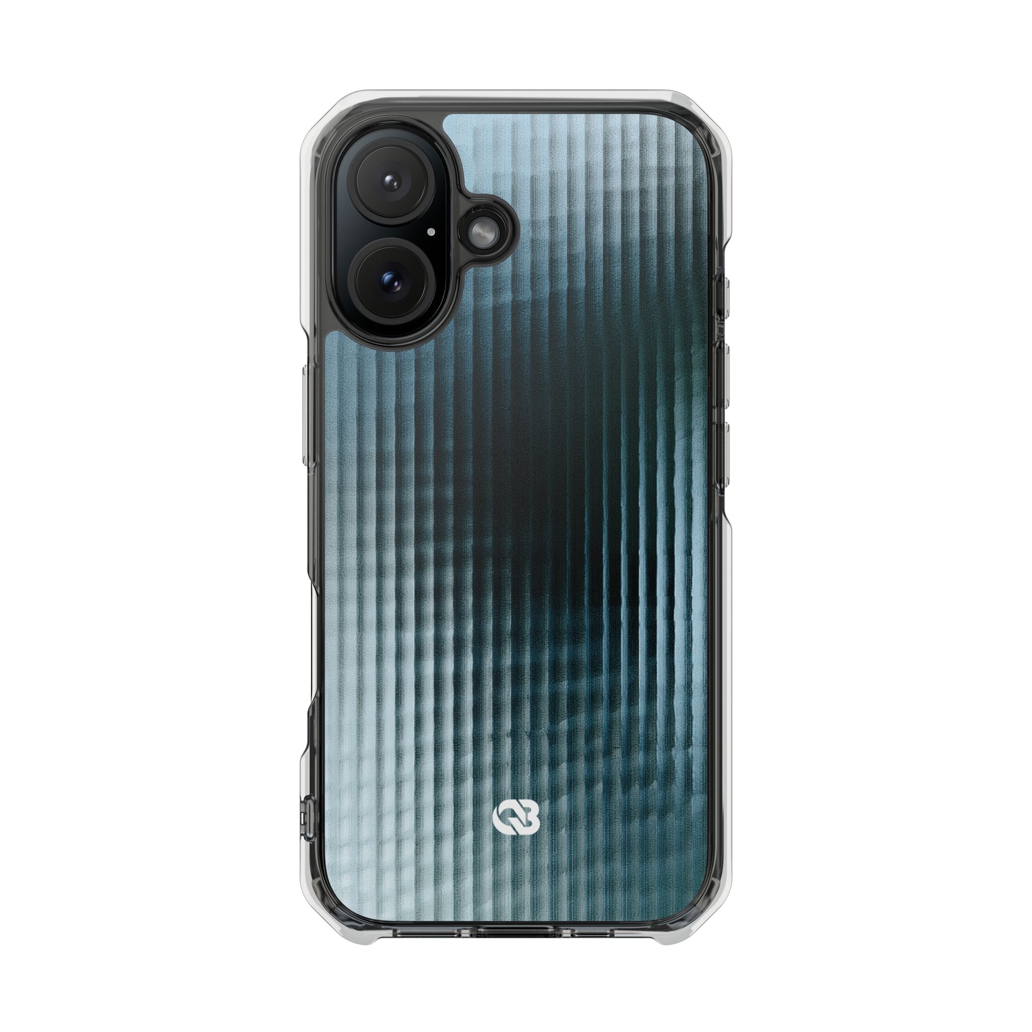 Blue Impact MagSafe Phone Case for iPhone - Glacial Reeded Glass