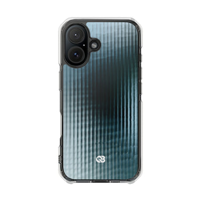 Blue Impact MagSafe Phone Case for iPhone - Glacial Reeded Glass