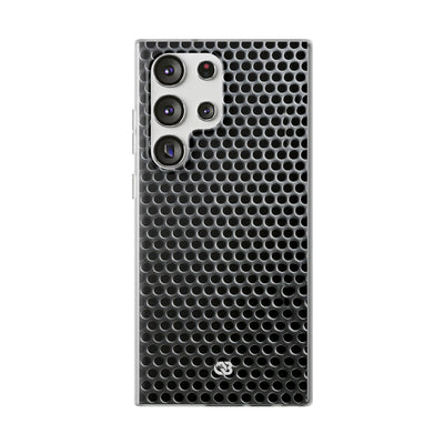 Brushed Perforated Steel · Lite Phone Case for Samsung · Silver
