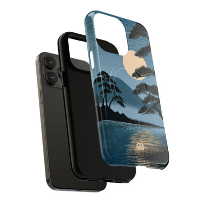 Blue Tough 2.0 Magsafe Phone Case for iPhone - Midnight Kyoto Pine