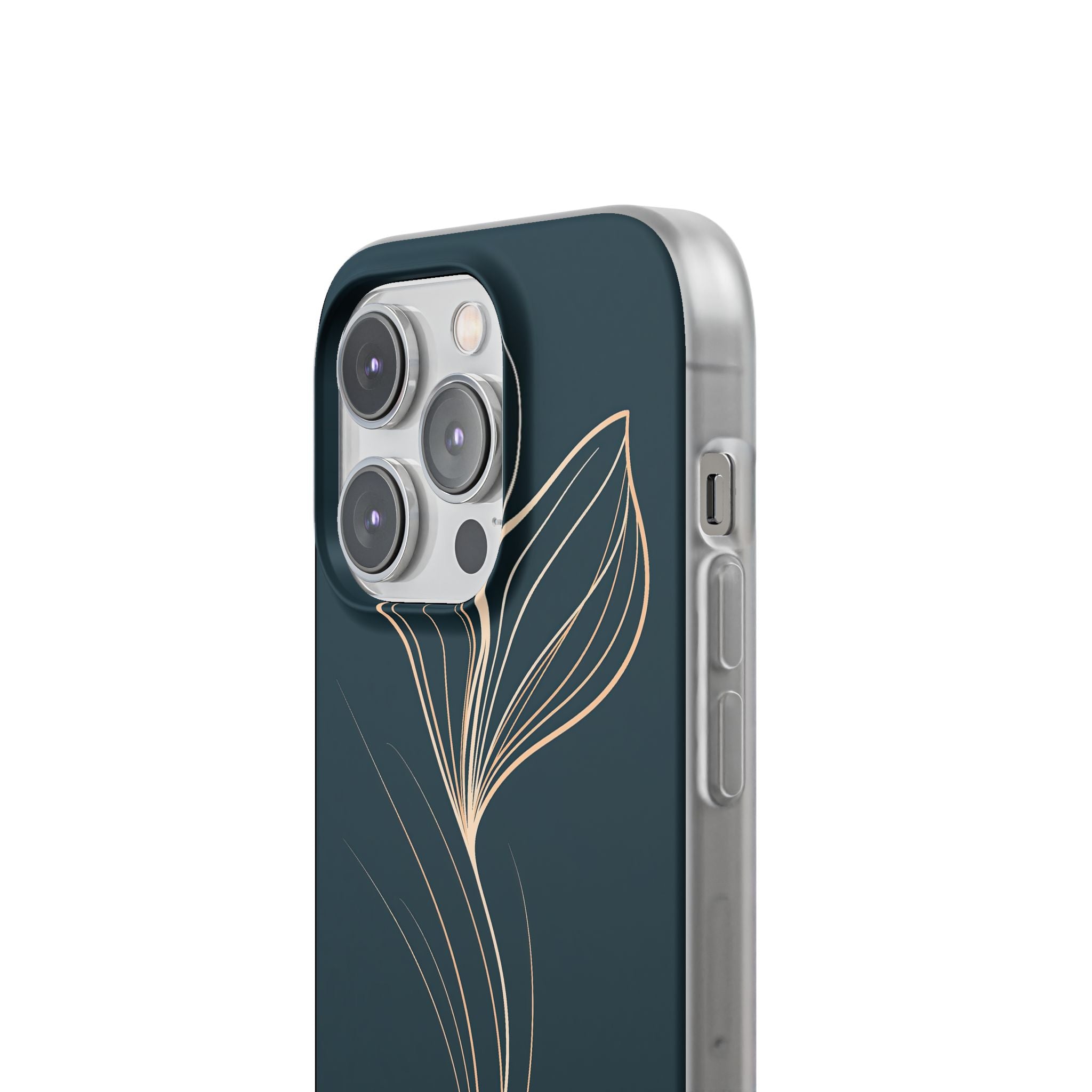Teal Lite Phone Case for iPhone - Sandstone Silk Flora