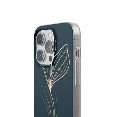 Teal Lite Phone Case for iPhone - Sandstone Silk Flora