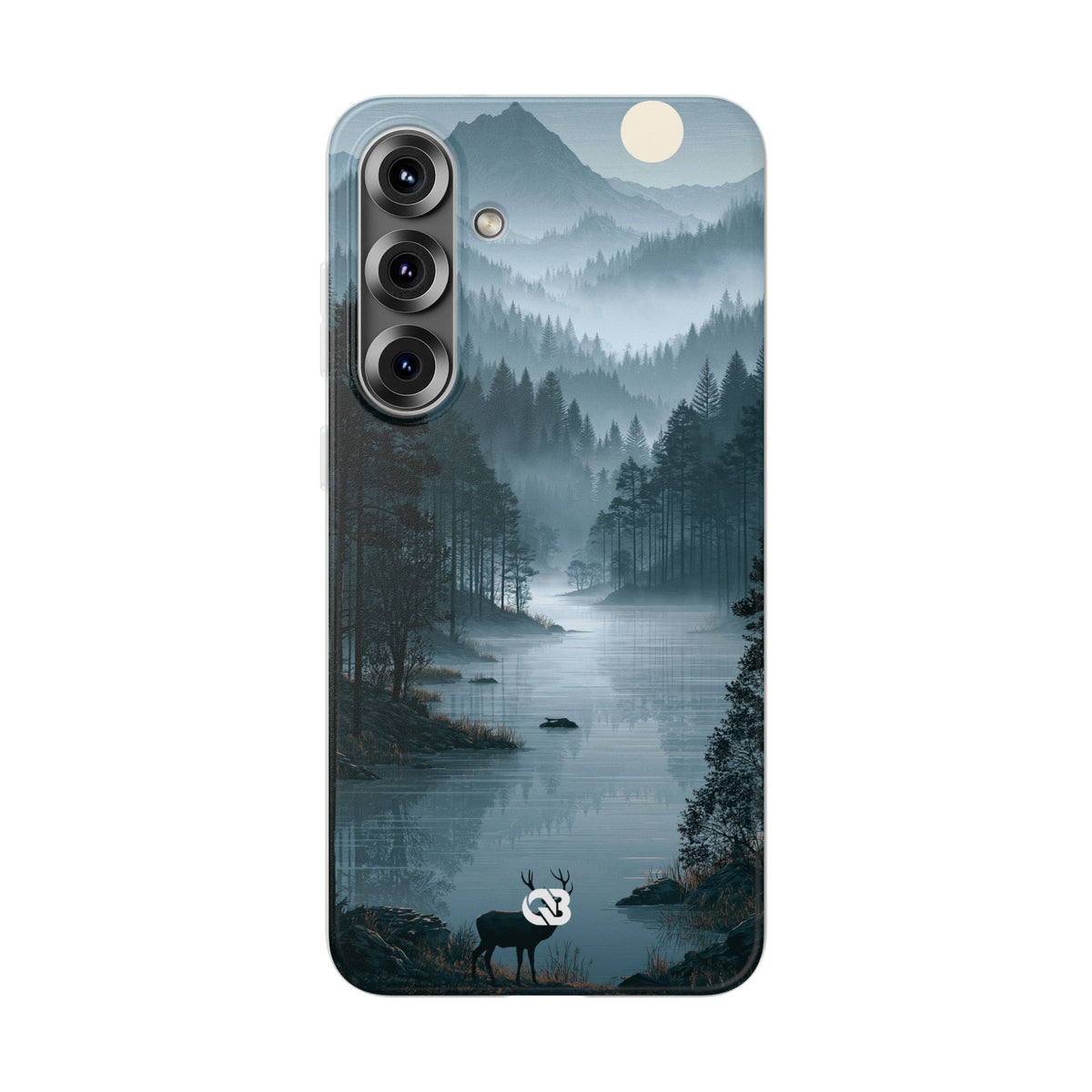 Silent Nordic Fjord · Lite Phone Case for Samsung · Blue