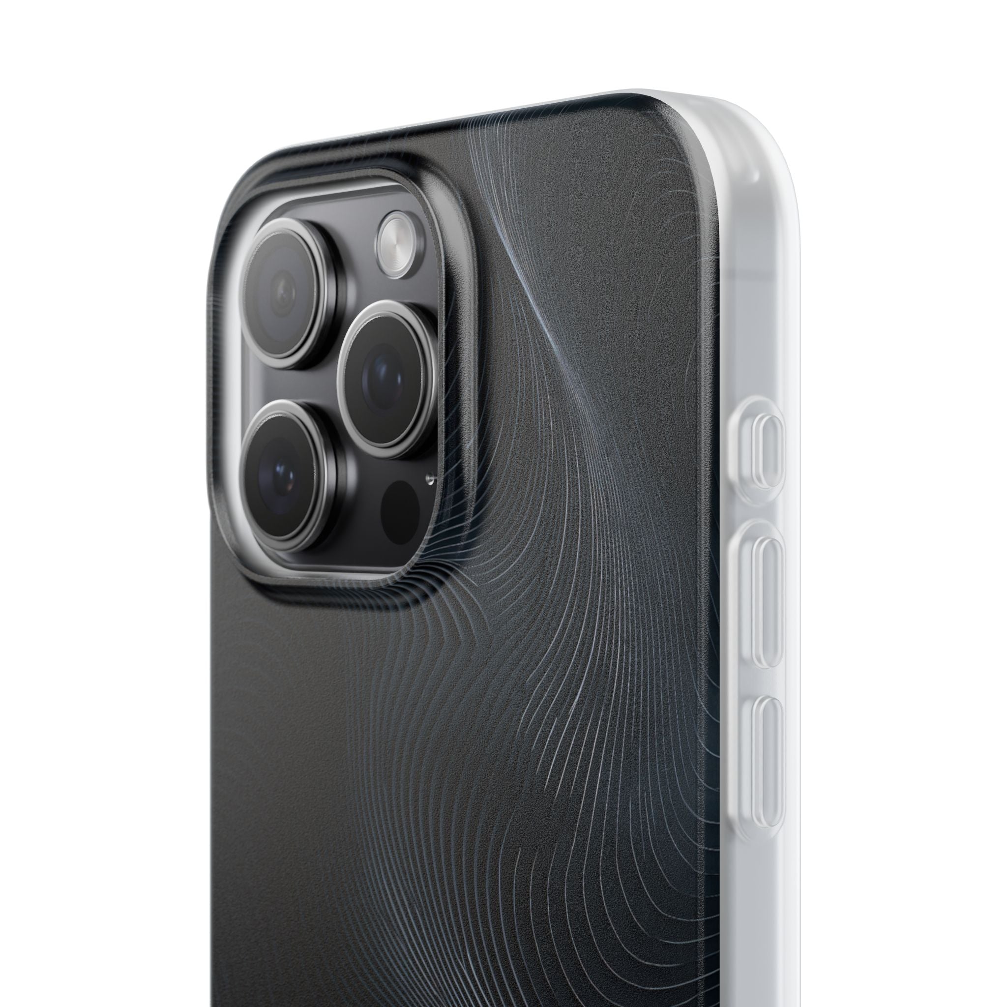 Black Lite Phone Case for iPhone - Obsidian Ridge Flux