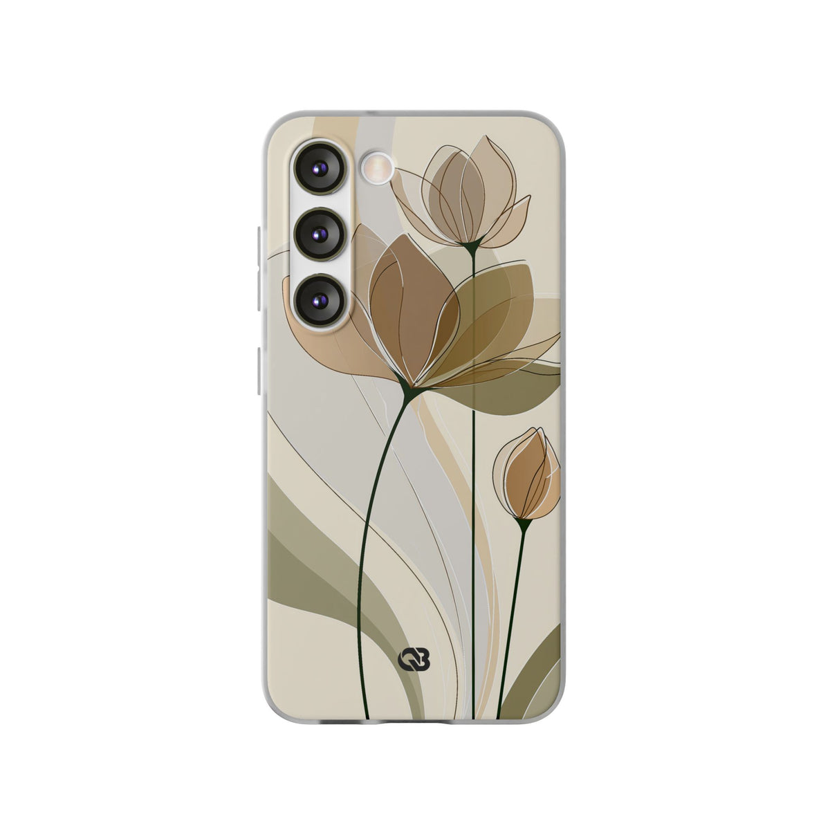 Translucent Petal Contour · Lite Phone Case for Samsung · Beige