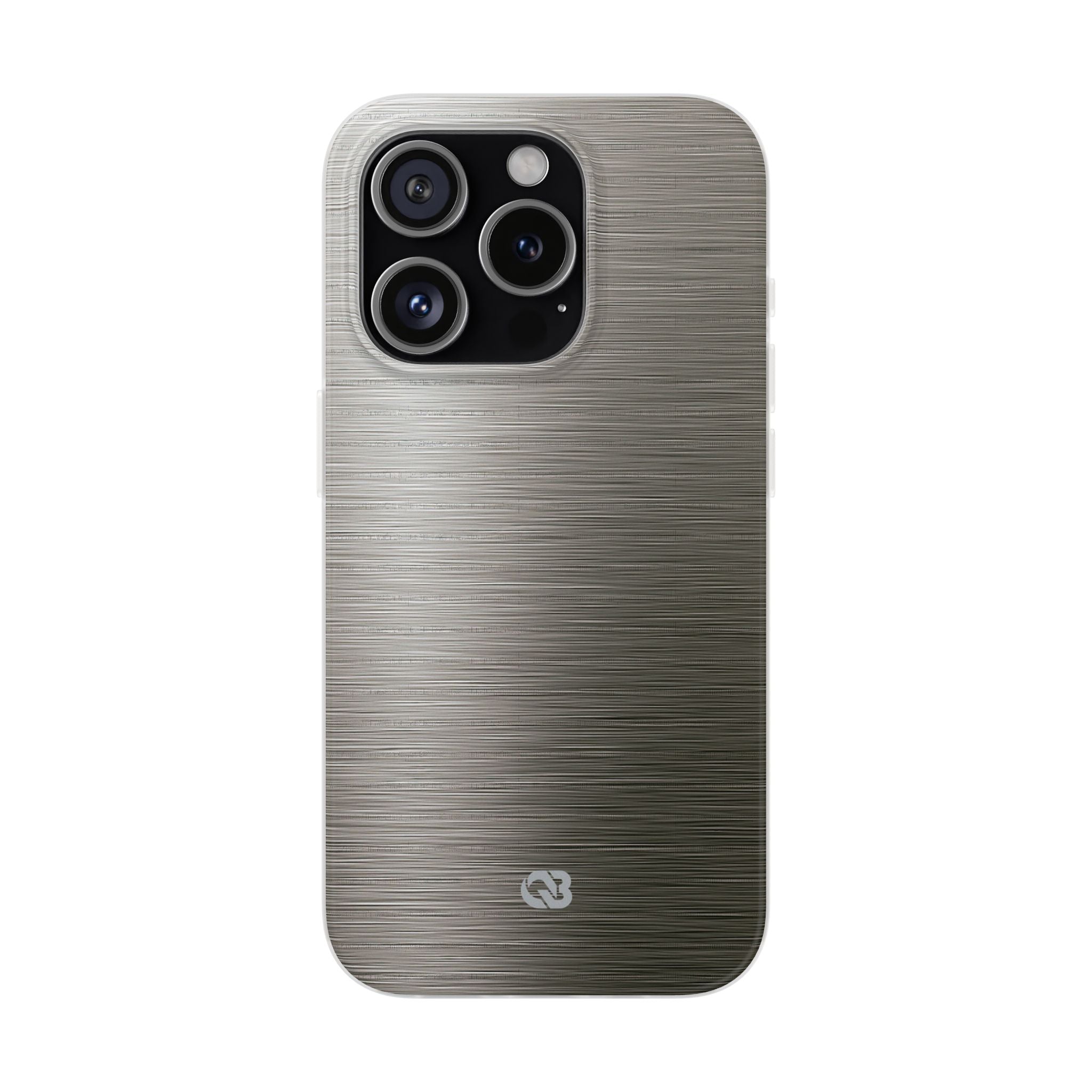 Grey Lite Phone Case for iPhone - Brushed Industrial Steel
