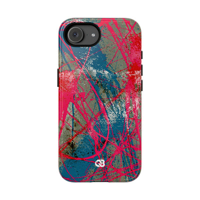 Neon Static Drip · Tough Phone Case for iPhone · Pink