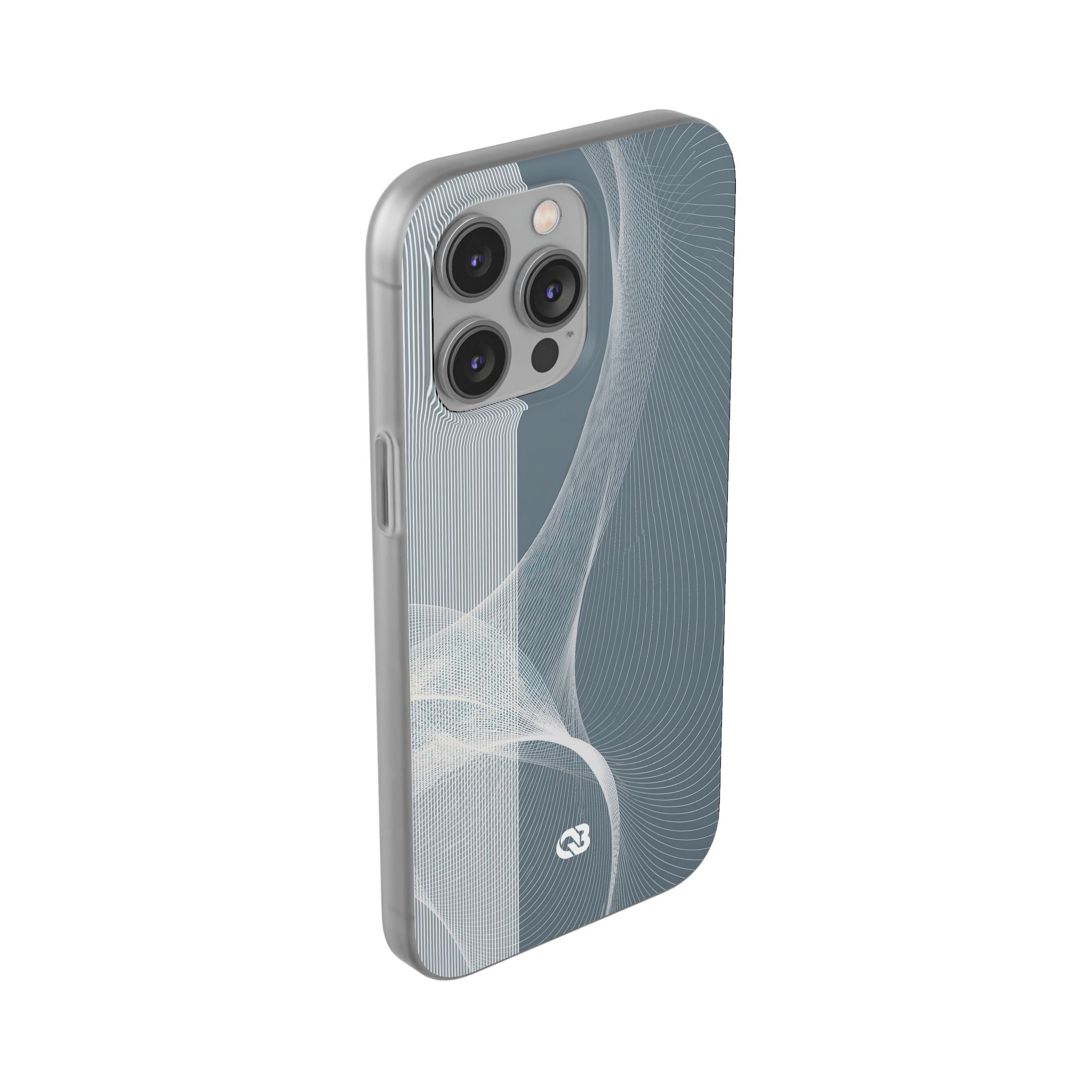Grey Lite Phone Case for iPhone - Slate Mesh Horizon