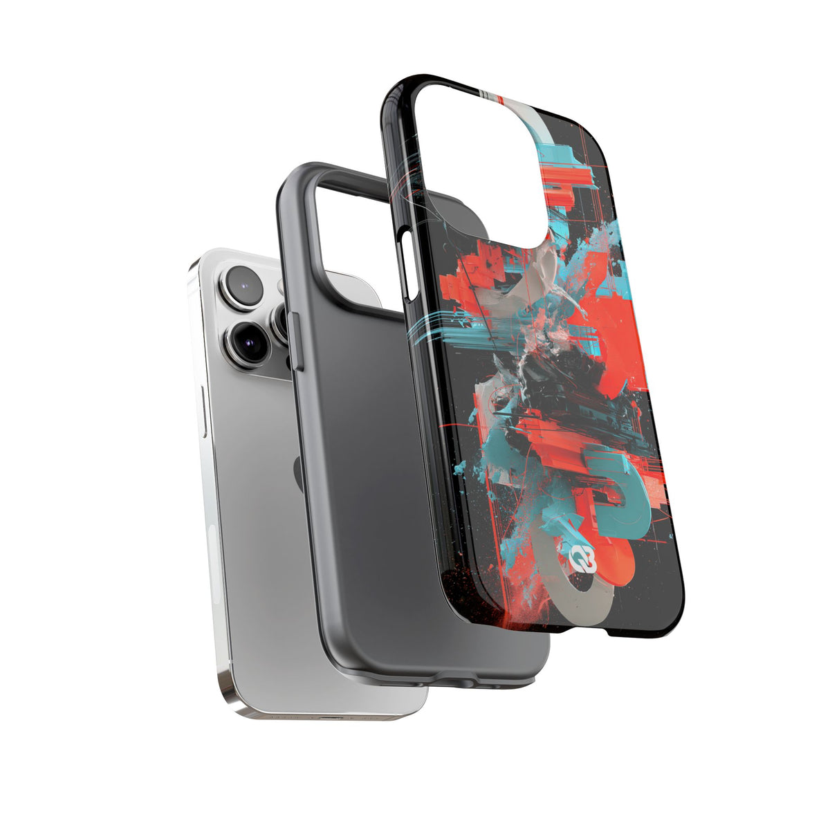 Fragmented Cyber Core · Tough Phone Case for iPhone · Black