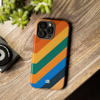 Retro Ridge Lines · Tough Hoesje voor iPhone