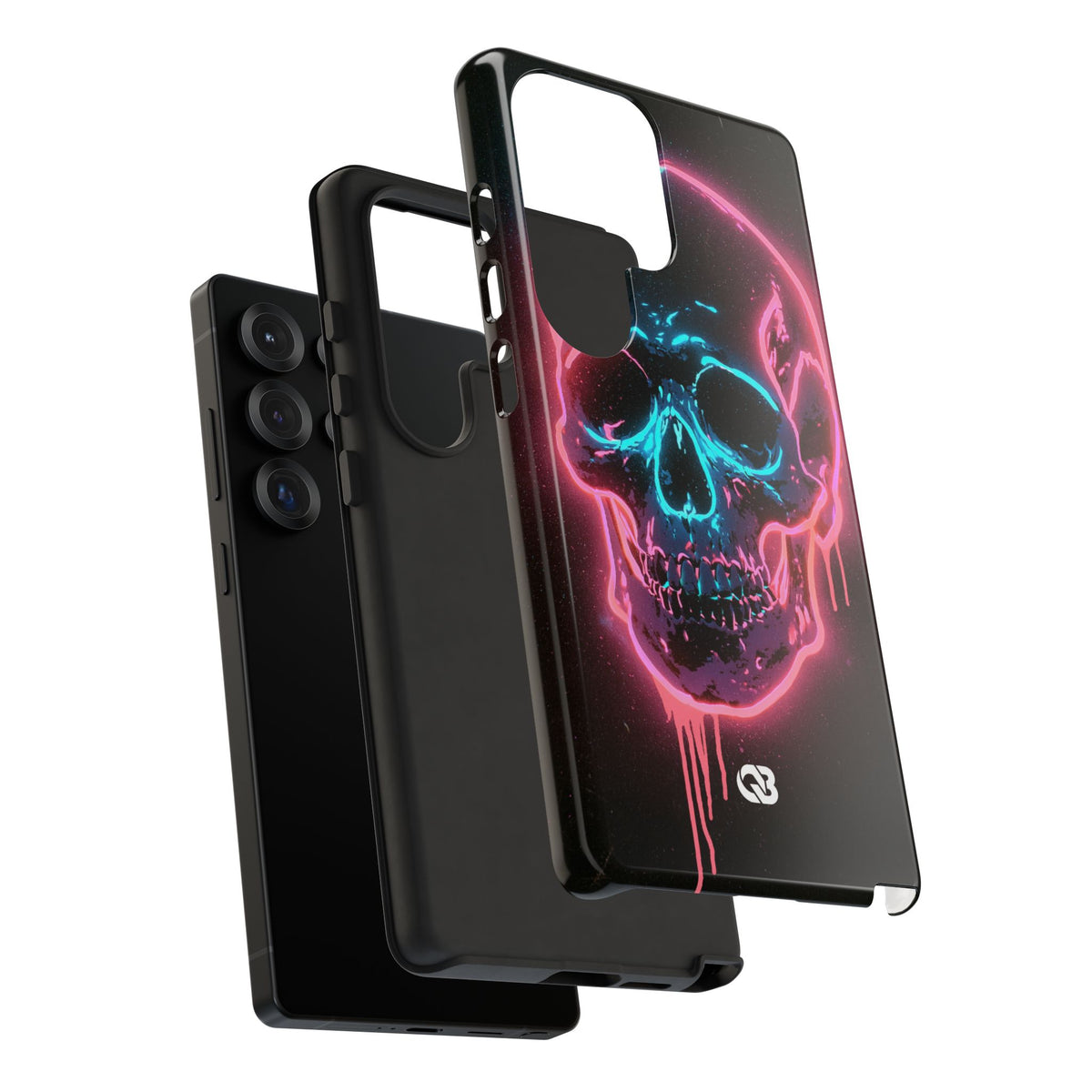 Neon Drip Skull · Tough Phone Case for Samsung · Black