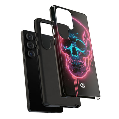 Neon Drip Skull · Tough Phone Case for Samsung · Black