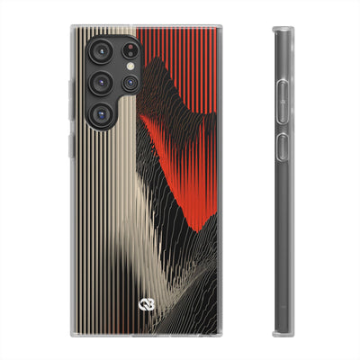 Red Lite Phone Case for Samsung - Crimson Pulse Topo