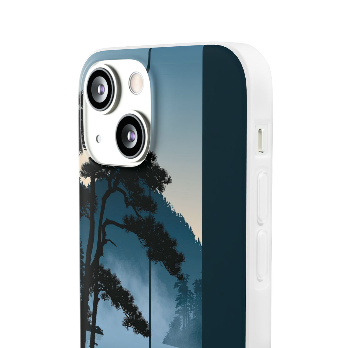 Misty Pine Horizon · Lite Phone Case for iPhone ·  Teal
