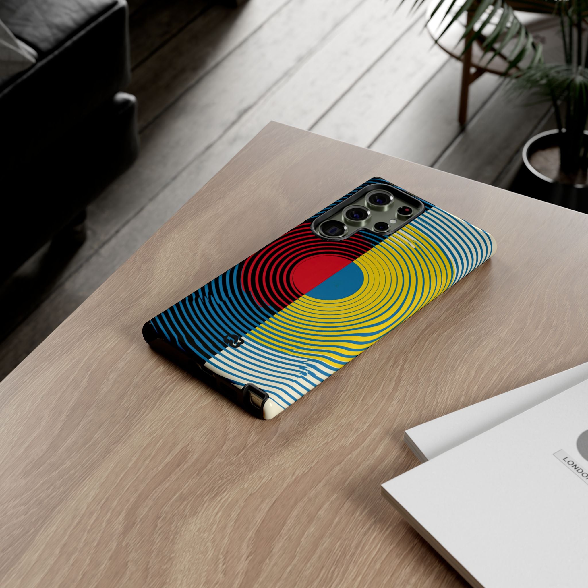 Blue Tough Phone Case for Samsung - Primary Circuit Orbit