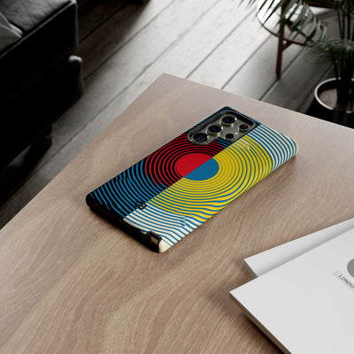 Blue Tough Phone Case for Samsung - Primary Circuit Orbit