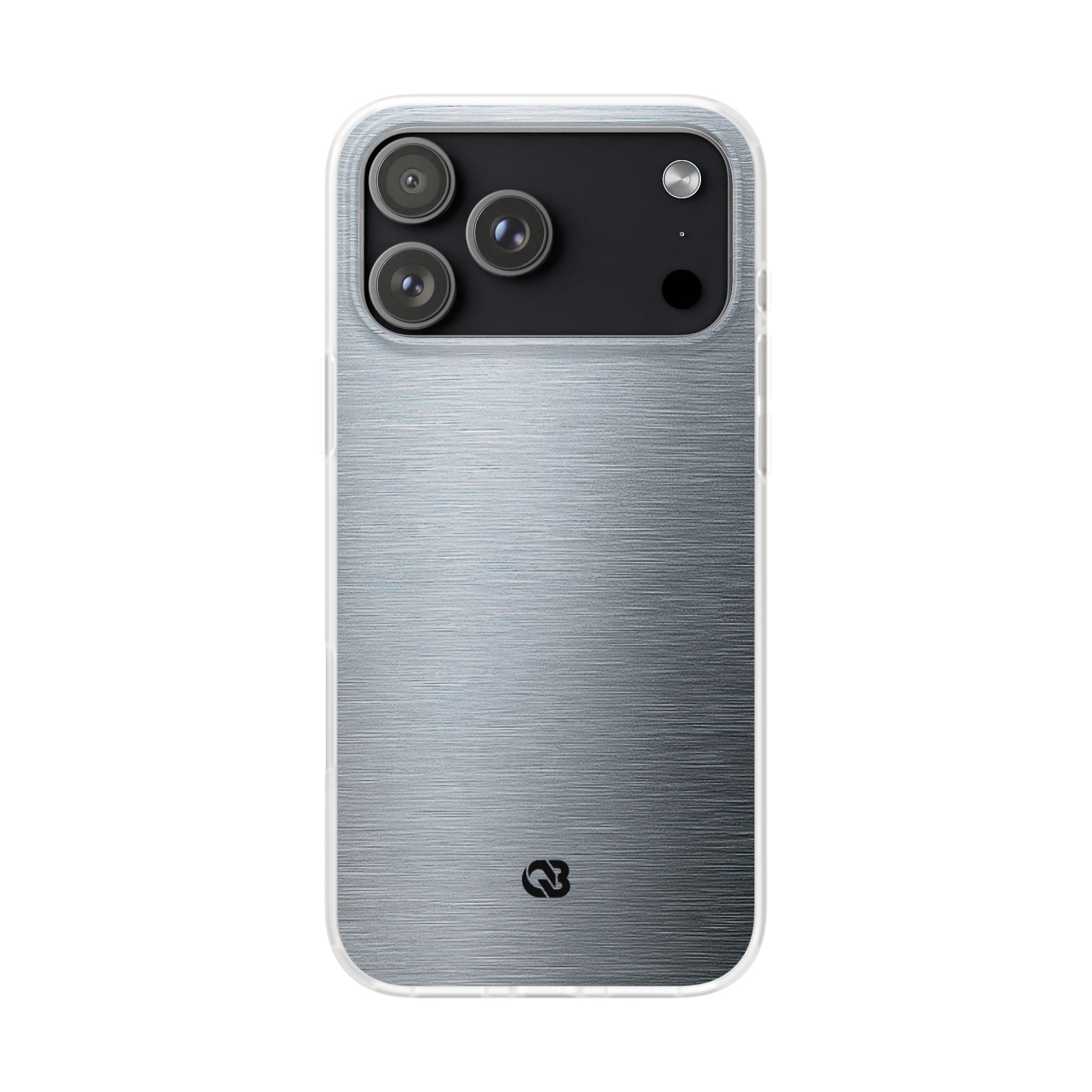 Silver Lite Phone Case for iPhone - Satin Chrome Grain