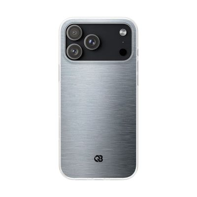 Silver Lite Phone Case for iPhone - Satin Chrome Grain