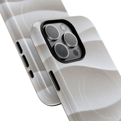 White Tough 2.0 Magsafe Phone Case for iPhone - Arctic Flow Ridges