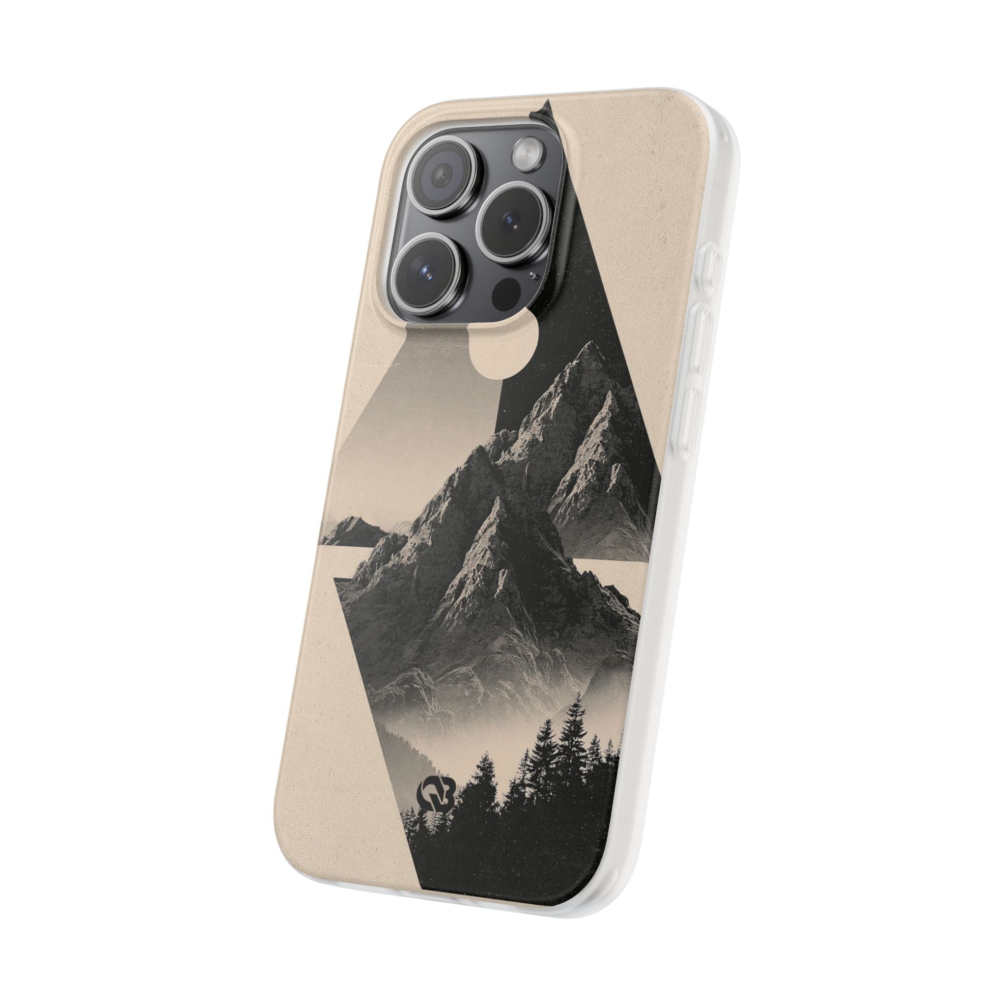 Beige Lite Phone Case for iPhone - Obsidian Summit Parchment