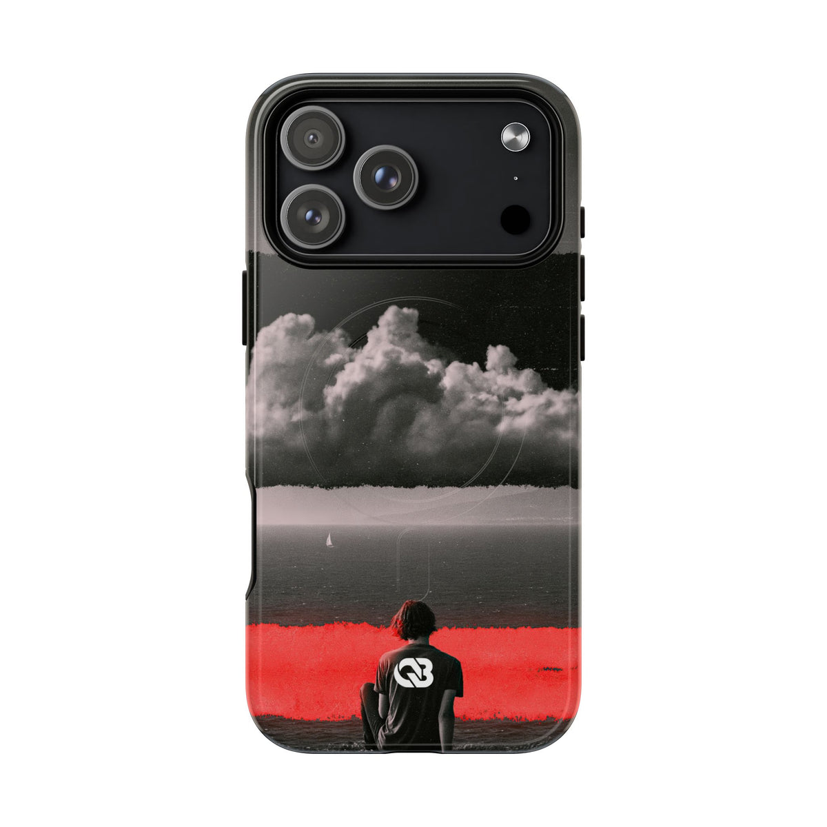 Crimson Horizon · Tough 2.0 Magnetic Phone Case for iPhone · Black