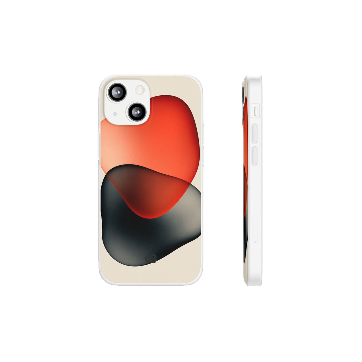 Translucent Crimson Form · Lite Phone Case for iPhone ·  Red