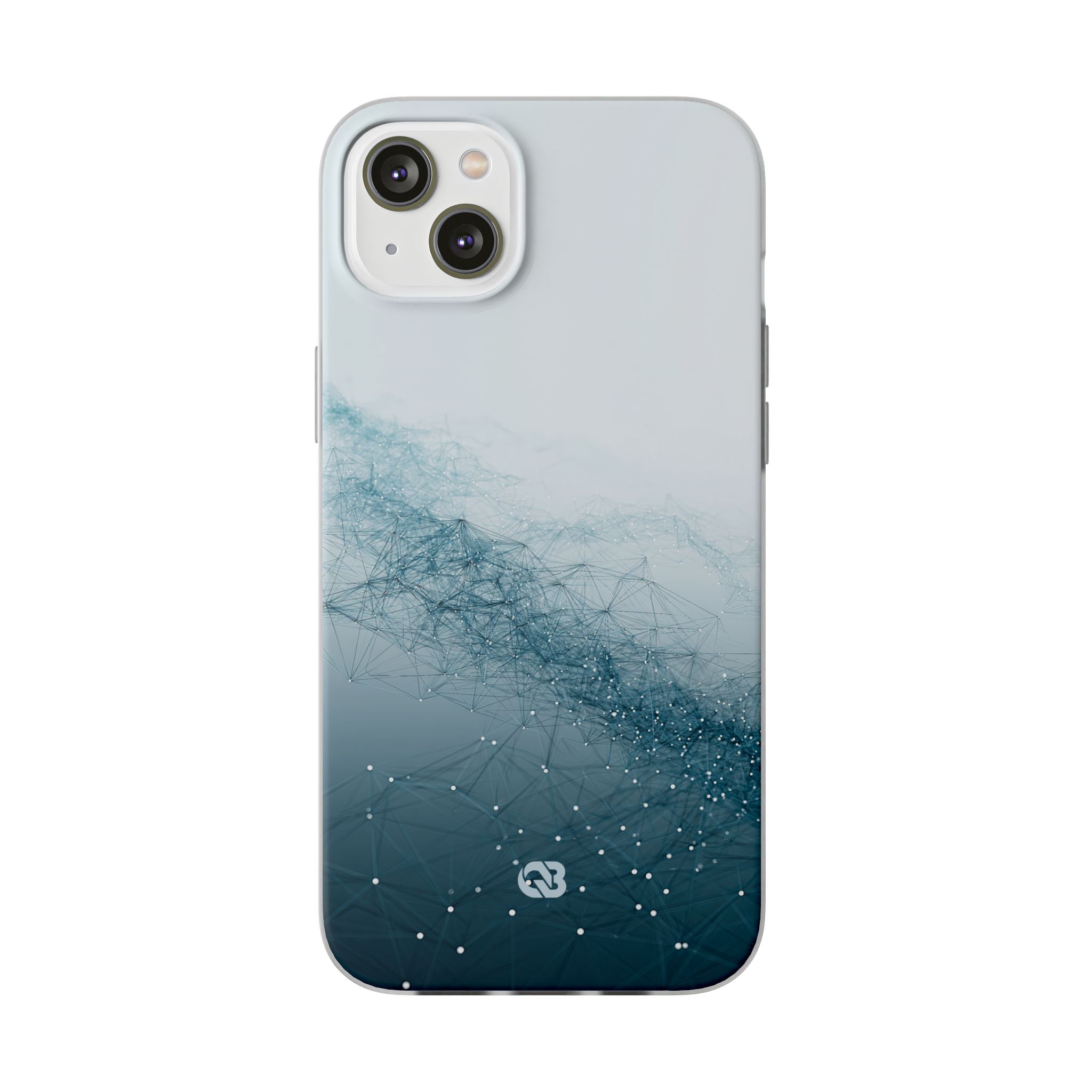 Teal Lite Phone Case for iPhone - Cyan Vector Lattice