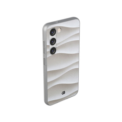 White Lite Phone Case for Samsung - Arctic Flow Ridges