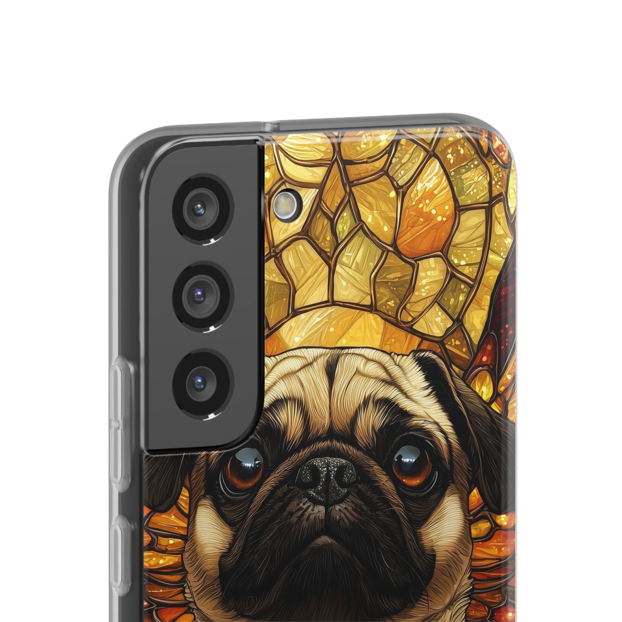 Amber Pug Divinity · Soft Phone Case for Samsung