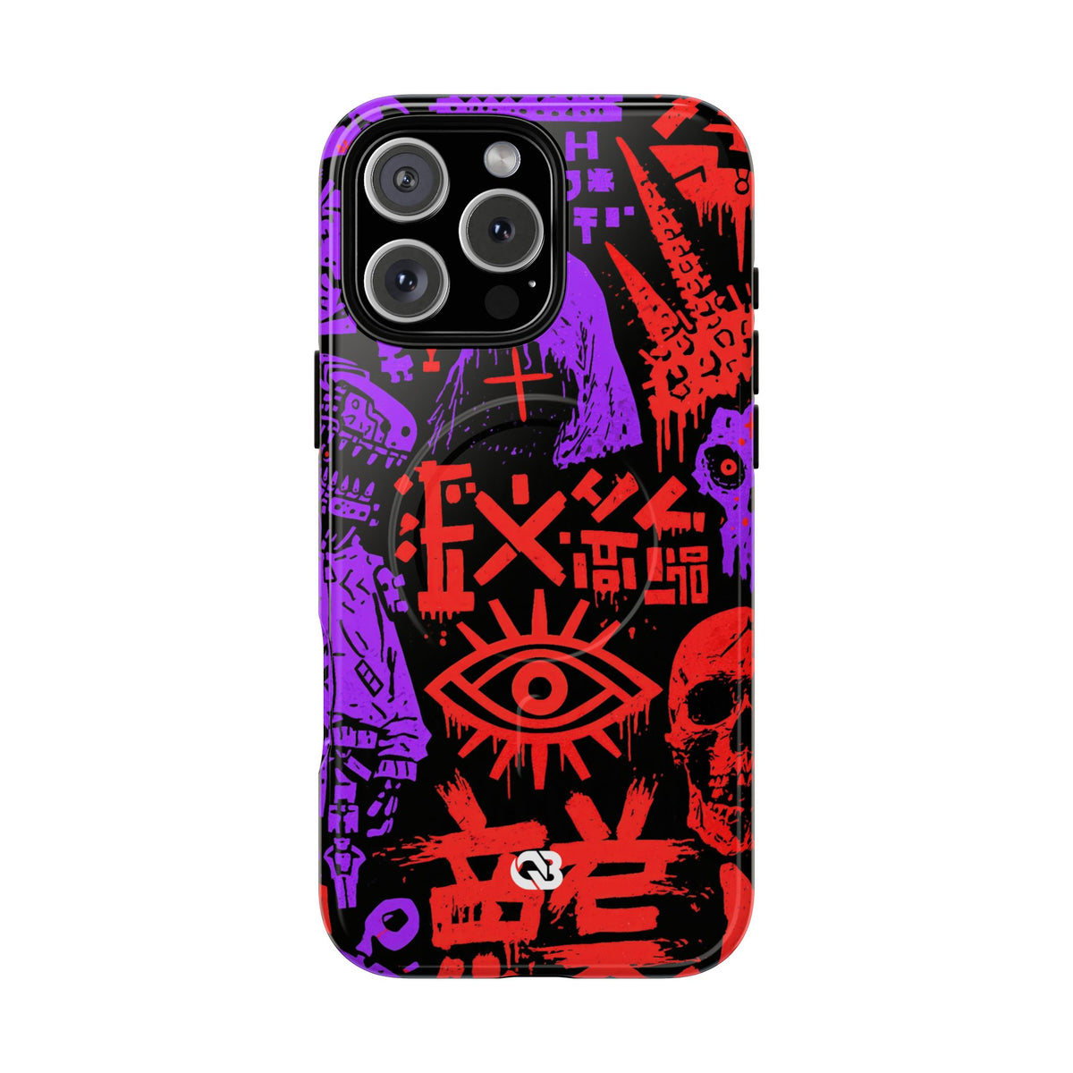 Underground Cyber Glyphs · Tough 2.0 Magnetic Phone Case for iPhone · Black
