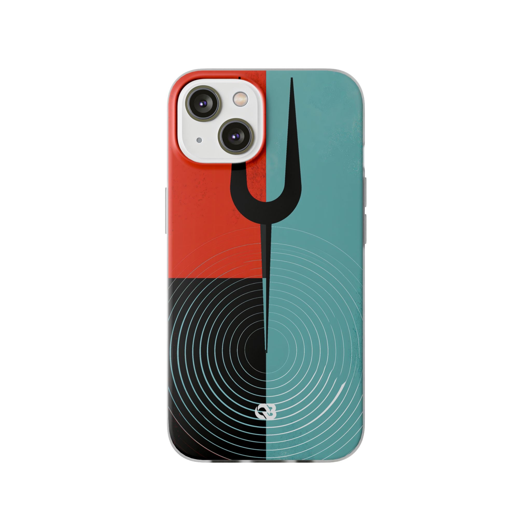 Teal Lite Phone Case for iPhone - Sonic Static Split