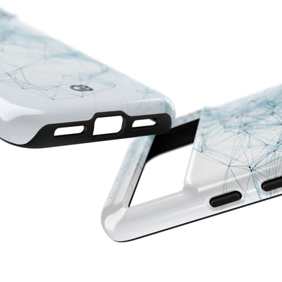 Blue Tough Phone Case for Google Pixel - Glacial Neural Web