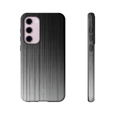 Grey Tough Phone Case for Samsung - Static Vertical Dither