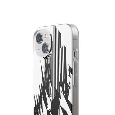 White Lite Phone Case for iPhone - Shattered Vector Spire