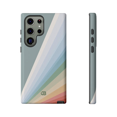 Green Tough Phone Case for Samsung - Sage Prism Beam