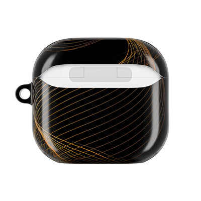 Golden Horizon Drift · Hard Case for AirPods & AirPods Pro · Black
