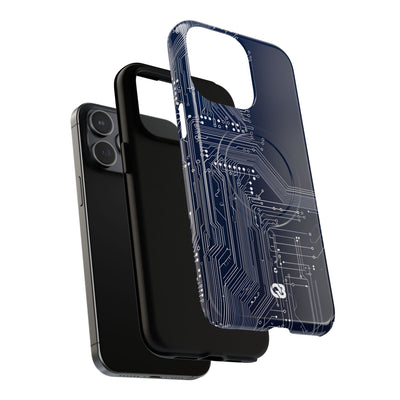Blue Tough 2.0 Magsafe Phone Case for iPhone - Cobalt Data Stream