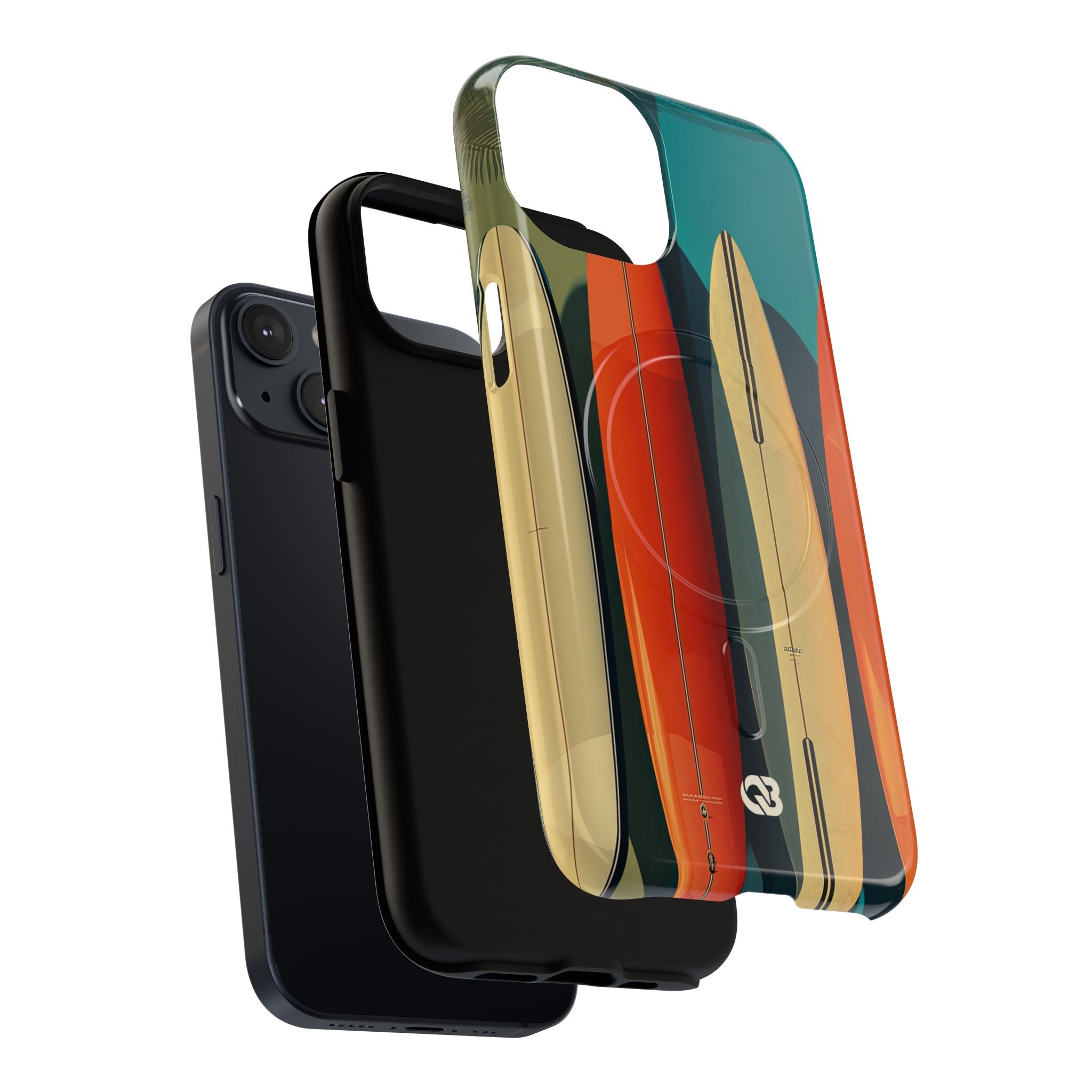 Teal Coast Lineup · Tough+ Coque de téléphone pour iPhone · MagSafe