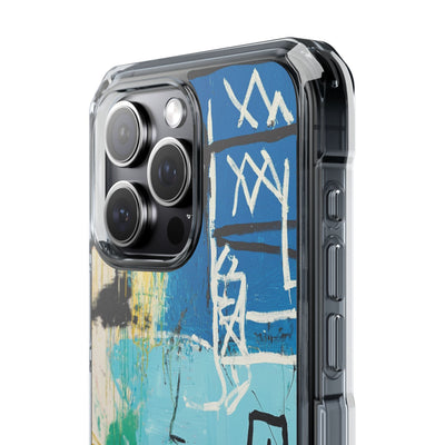 Azure Urban Scribble · Impact Custodia per iPhone · Magsafe