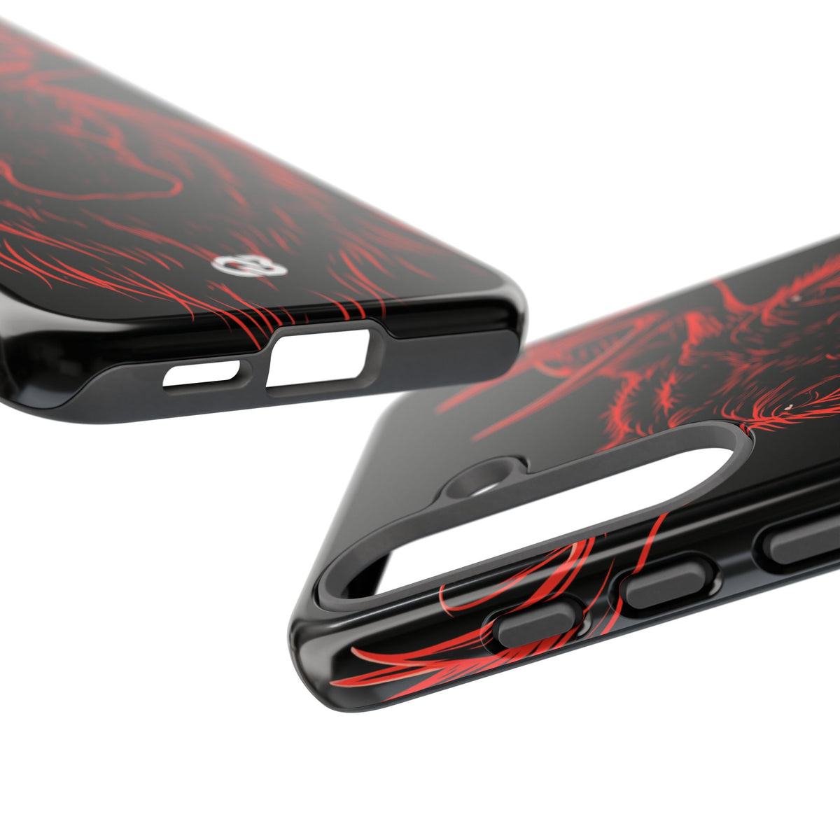 Crimson Horizon Moose · Tough Phone Case for Samsung · Black