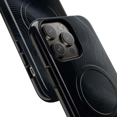 Black Tough 2.0 Magsafe Phone Case for iPhone - Obsidian Ridge Flux