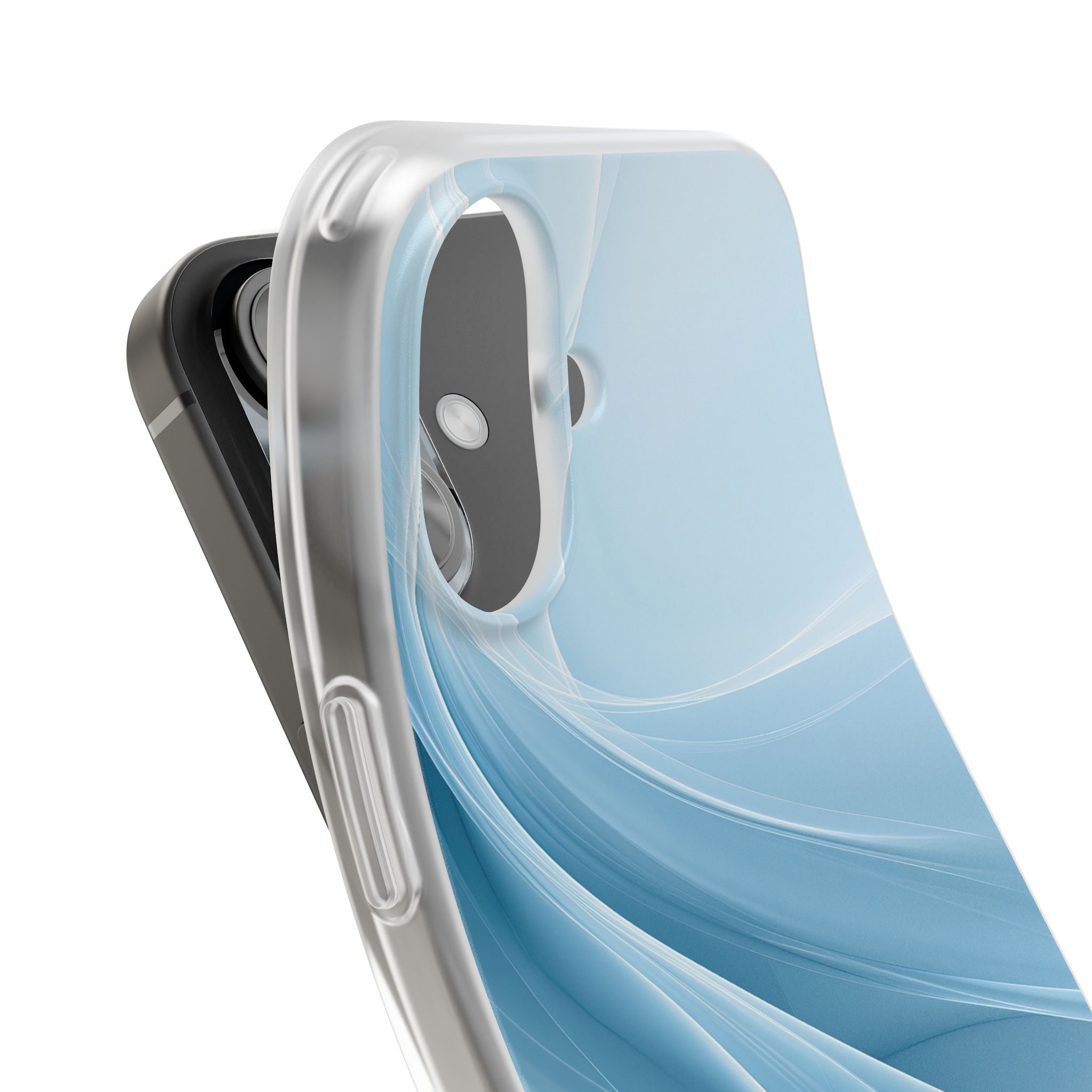 Blue Lite Phone Case for iPhone - Arctic Silk Drift