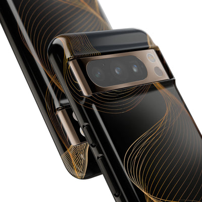 Gold Tough Phone Case for Google Pixel - Burnished Bronze Helix