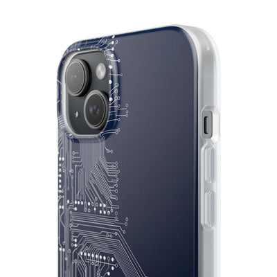 Blue Lite Phone Case for iPhone - Cobalt Data Stream