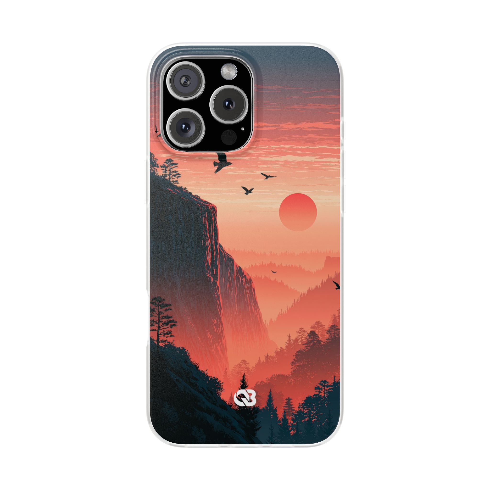 Orange Lite Phone Case for iPhone - Crimson Ridge Flight