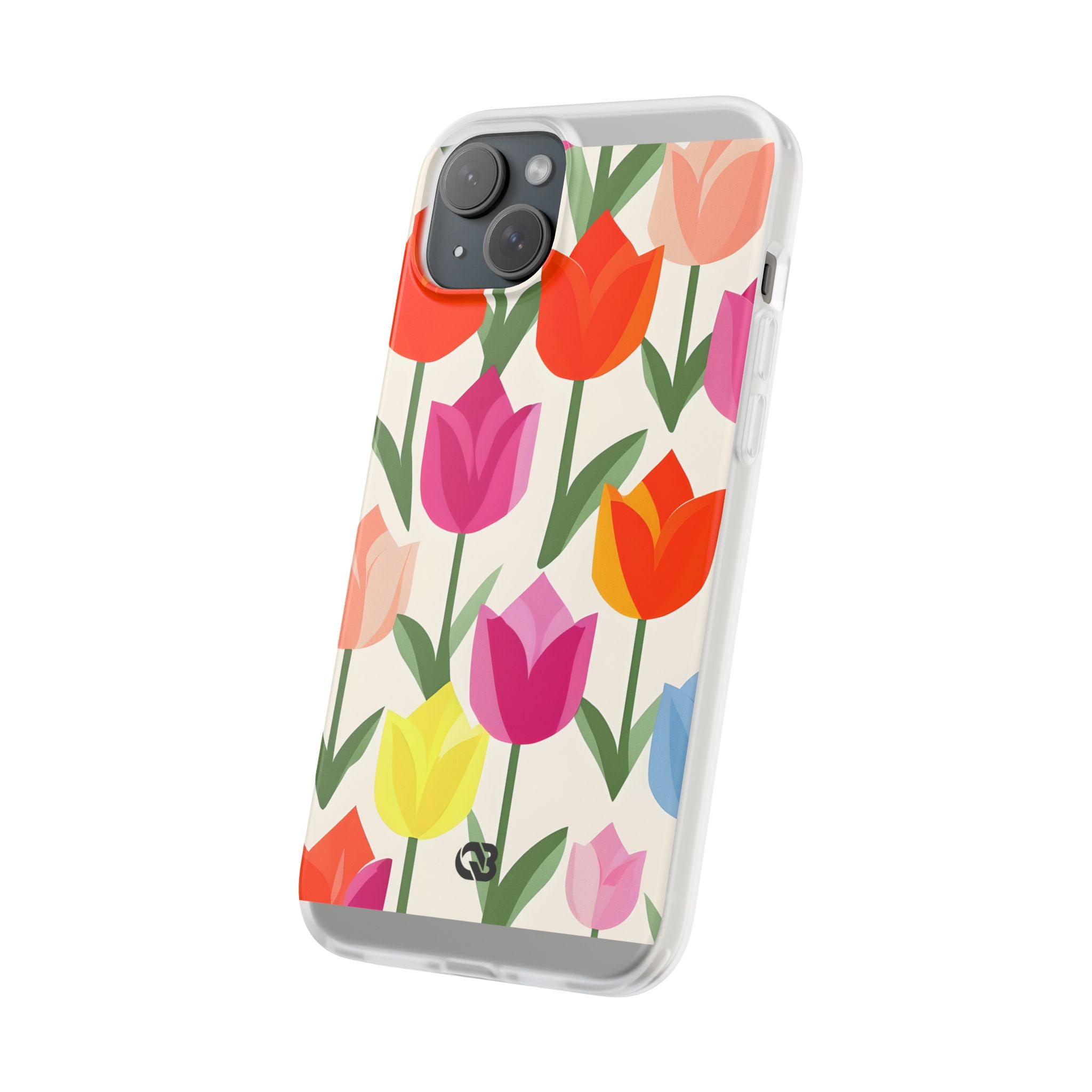 Vibrant Petal Grid · Soft Phone Case for iPhone