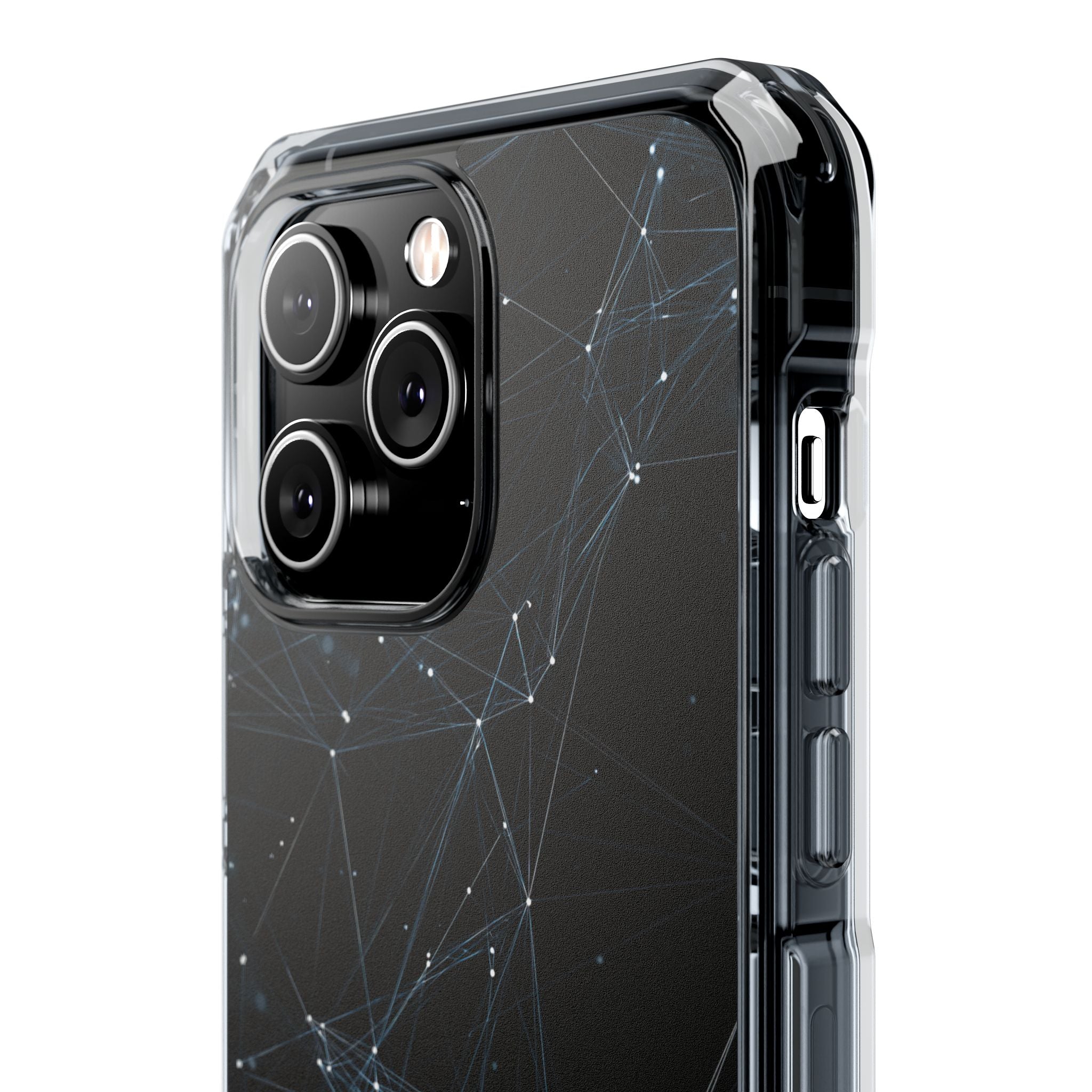 Black Impact MagSafe Phone Case for iPhone - Arctic Neural Mesh