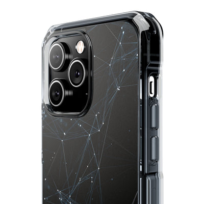 Black Impact MagSafe Phone Case for iPhone - Arctic Neural Mesh