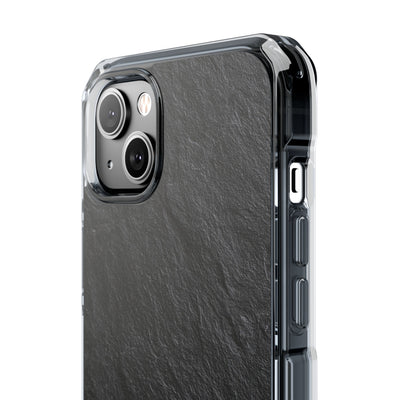 Obsidian Slate · Clear Impact Magnetic Phone Case for iPhone ·  Black